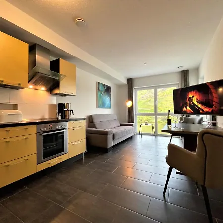 Moselpromenade Villa Moselufer, Panorama Blick Auf Burg , Cochem Und Mosel, Balkon 公寓 科赫姆